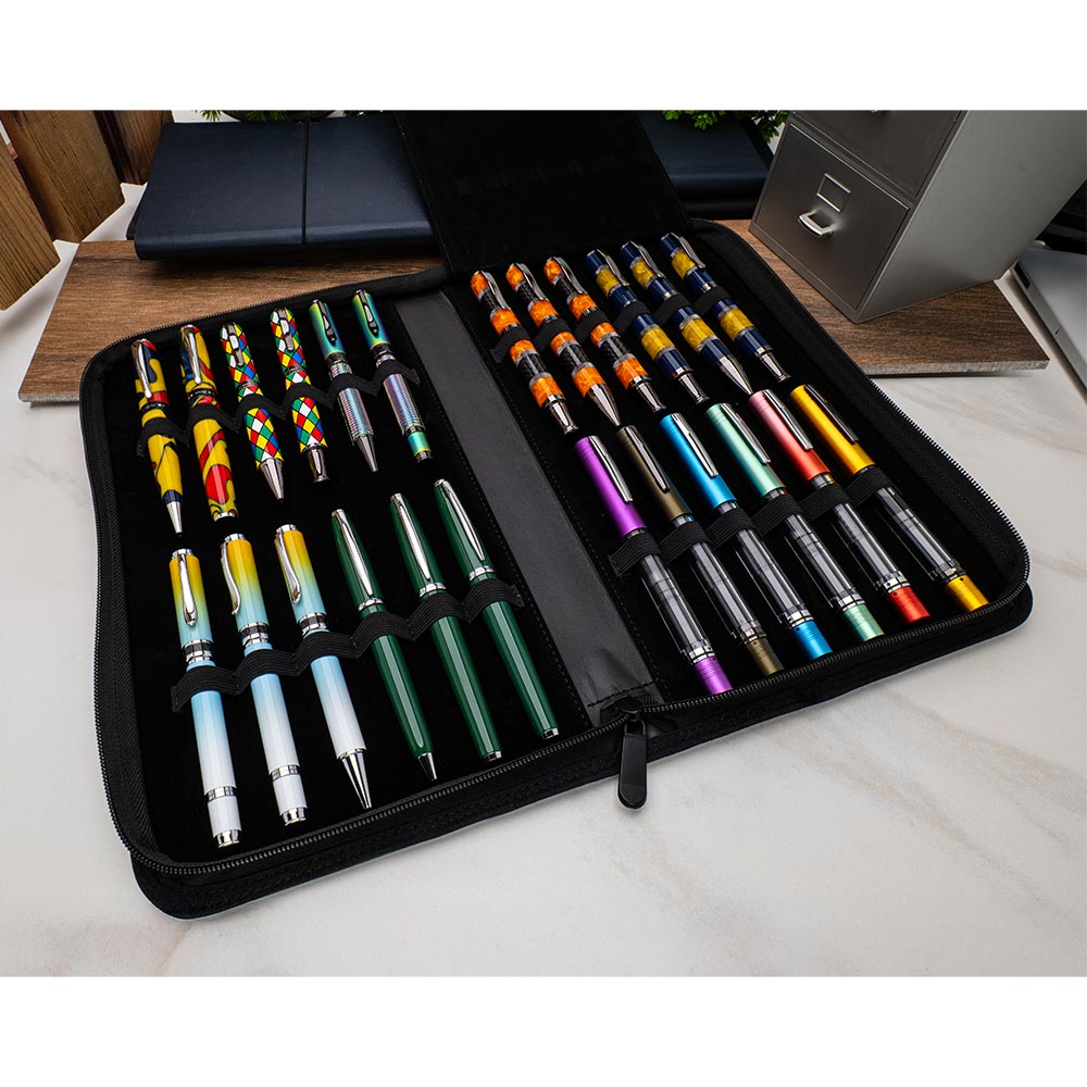 Monteverde Deluxe Collectors Pen Case Vegan Leather 24 Pens