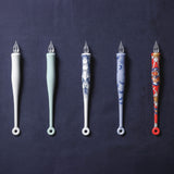 HIZEN5 Saga Collective Japanese Ceramic Glass Dip Pen Imaripen White Porcelain