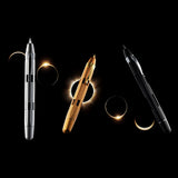 Nahvalur Eclipse Retractable Fountain Pen Black Silver