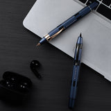 Nahvalur Eclipse Retractable Fountain Pen Cobalt Gold