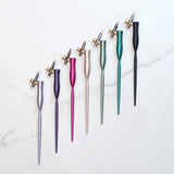 Tom's Studio Flourish Curve Oblique Nib Holder Sage