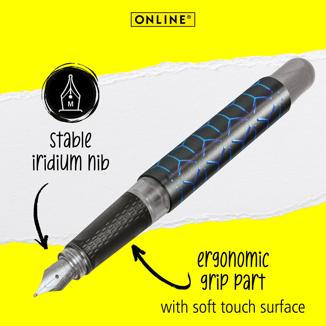 ONLINE College Fountain Pen Black Style Blue