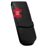 ONLINE Leather 3-Pen Case Black