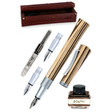 ONLINE Newood Calligraphy Fountain Pen Gift Set Nautral Wawa Wood