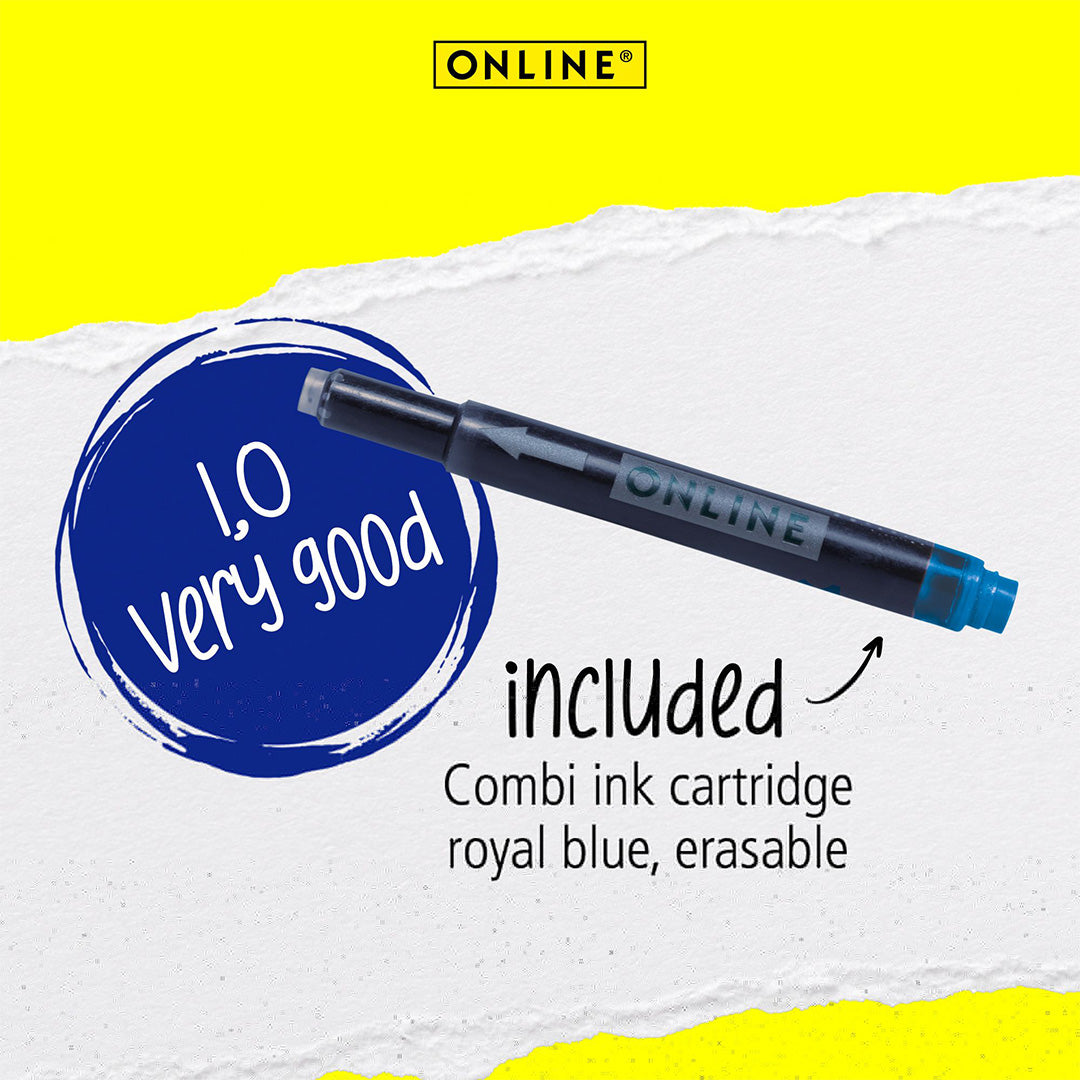 ONLINE AIR Blue Angel certificated fountain pen Black n'Grey
