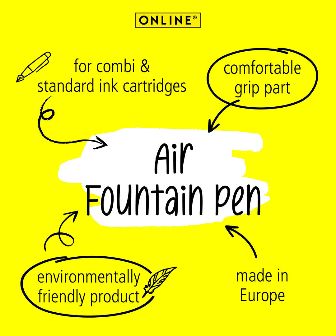 ONLINE AIR Blue Angel certificated fountain pen Blue n'Grey