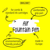 ONLINE AIR Blue Angel certificated fountain pen Blue n'Grey