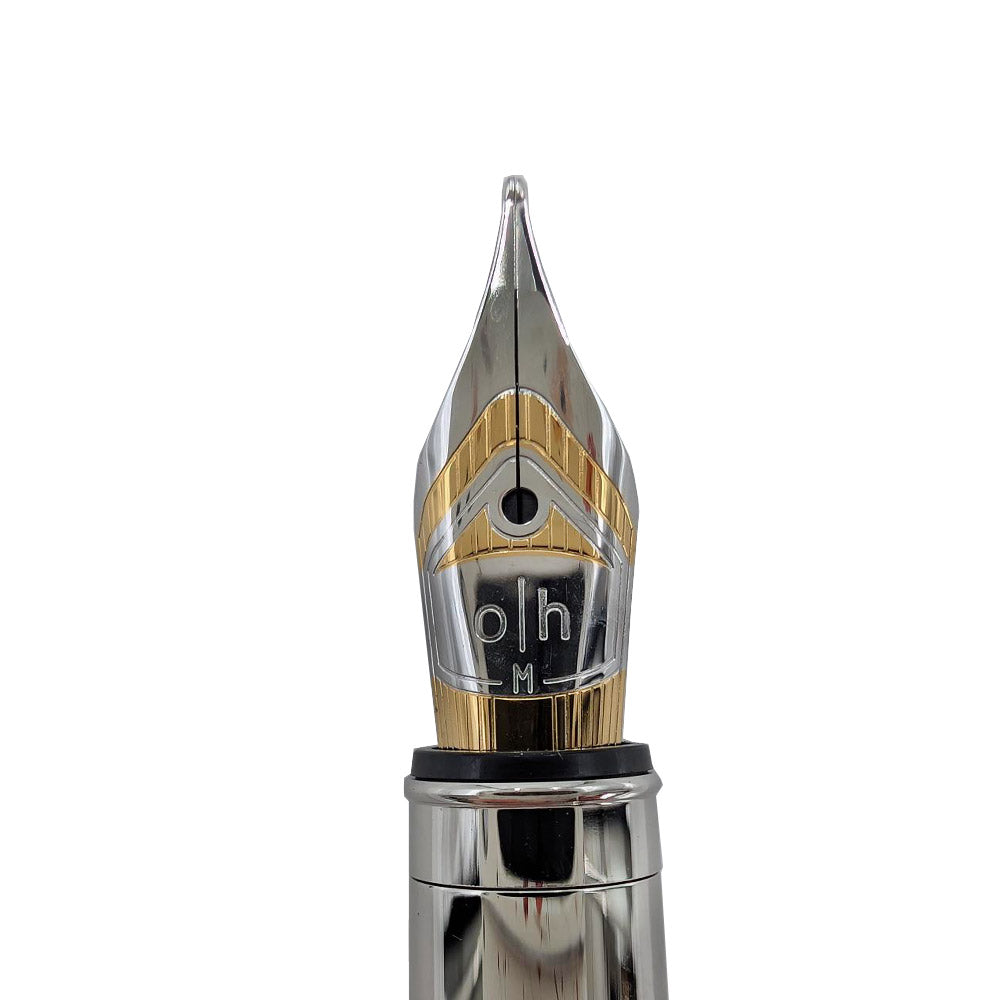 Otto Hutt design03 Nib Unit Steel Platinum Plated Bicoloured Nib