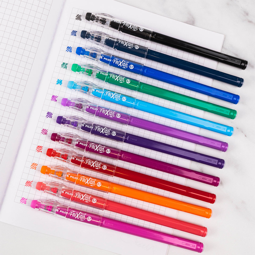 Pilot FriXion Stick Erasable Gel Pens 6 Piece Wallet Assorted