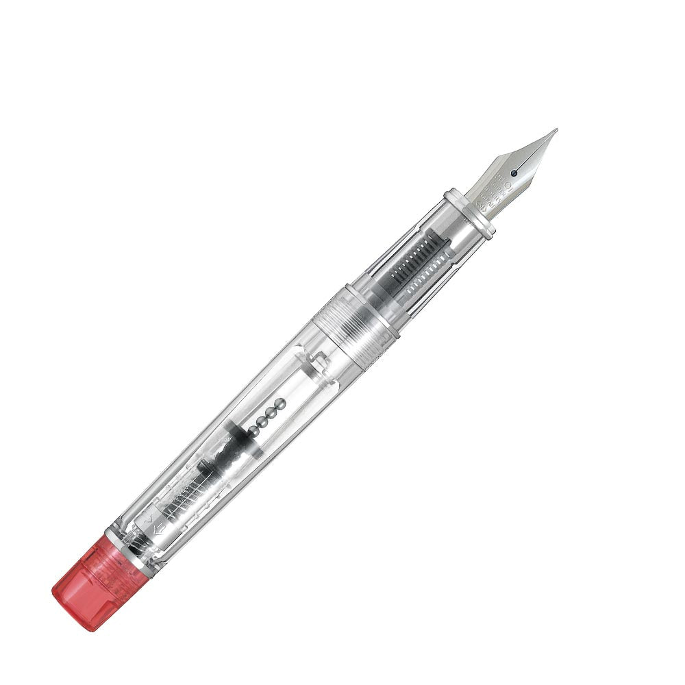 Pilot Prera Fountain Pen Transparent with Red Trim
