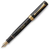 Parker Duofold 135th Anniversary Centennial Fountain Pen Black with Gold Trim by Parker at Cult Pens