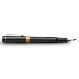 Parker Duofold 135th Anniversary Centennial Fountain Pen Black with Gold Trim by Parker at Cult Pens