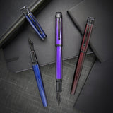 Retro 51 Tornado Stealth Lacquer Fountain Pen Blue Black