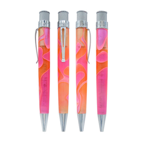 Retro 51 Tornado Rollerball Pink and Orange Cosmic Swirl
