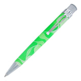 Retro 51 Tornado Rollerball Green and White Cosmic Swirl