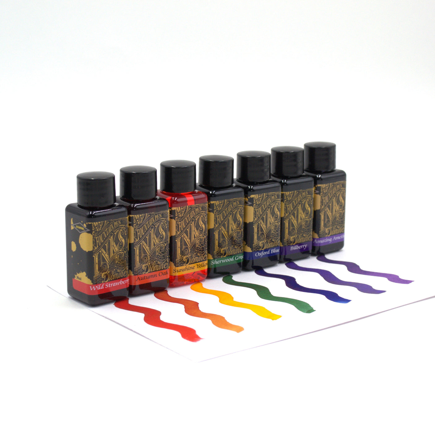 Diamine 30ml Set of 7 Colours Rainbow