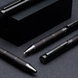 Tom Hessin Revolution Mechanical Pencil Charcoal Black Wood Barrel with Gunmetal Trim