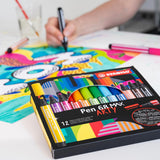 STABILO Pen 68 Max Card Wallet Of 6 Arty by Stabilo at Cult Pens
