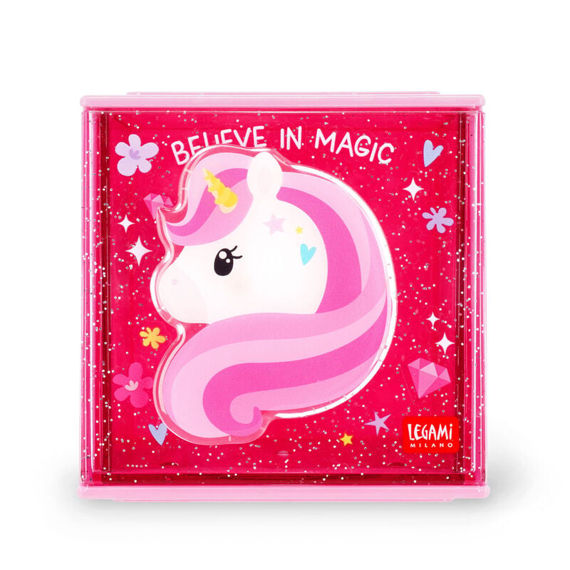 Legami Cutie Cube Stackable Organiser Unicorn