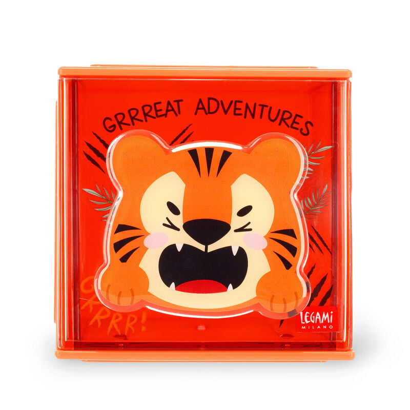 Legami Cutie Cube Stackable Organiser Tiger