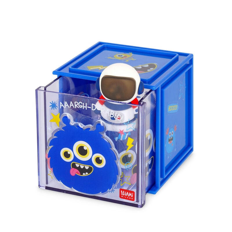 Legami Cutie Cube Stackable Organiser Monster