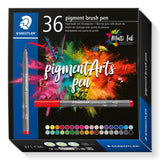 Staedtler Pigment Arts Brush Pen Set of 36