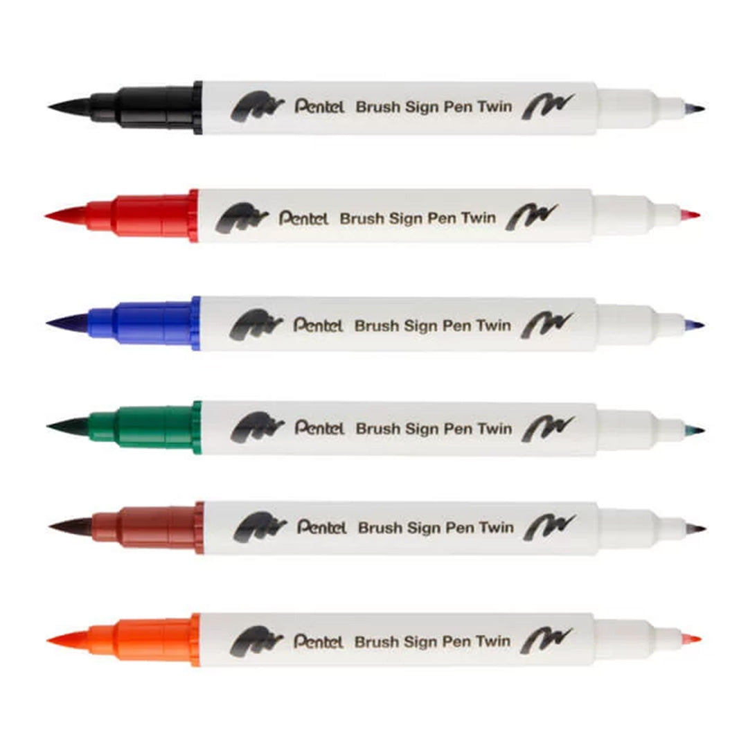 Pentel Touch Brush Sign Pen Twin Tip SESW30C