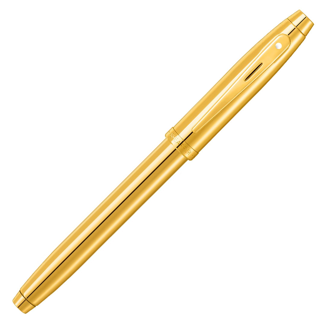 Sheaffer 100 E9372 Fountain Pen PVD Gold With PVD Gold Trim