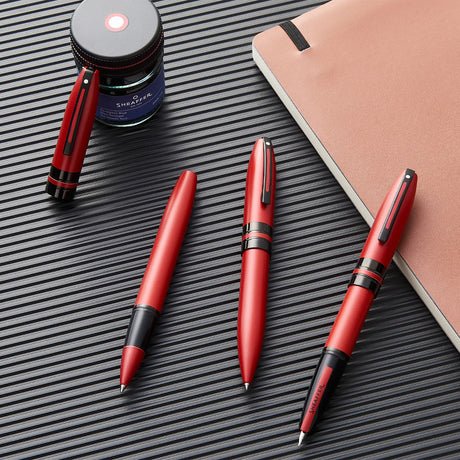 Sheaffer Icon Ballpoint Pen Metallic Red