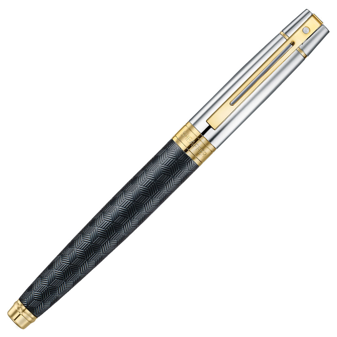Sheaffer 300 E9347 Rollerball Pen Matte Black with PVD Gold Trim