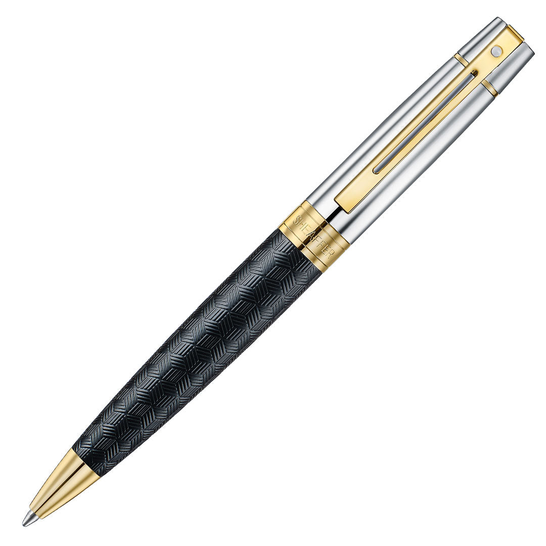 Sheaffer 300 E9347 Ballpoint Pen Matte Black with PVD Gold Trim