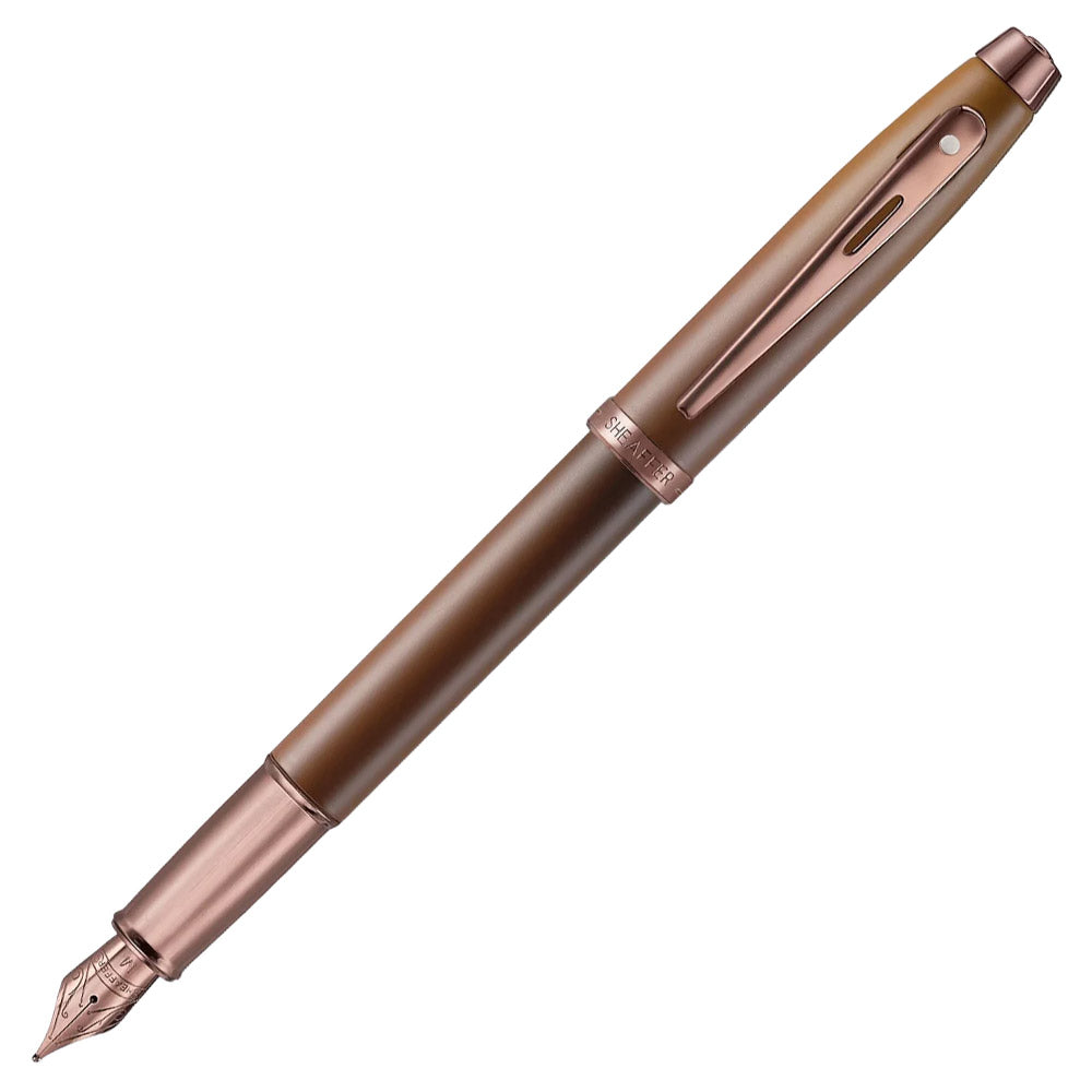 Sheaffer 100 G9374 Fountain Pen and Ink Bottle Gift Set Coffee Edition
