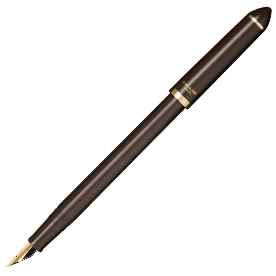 Sailor Fude de Mannen Calligraphy Fountain Pen Pearl Brown