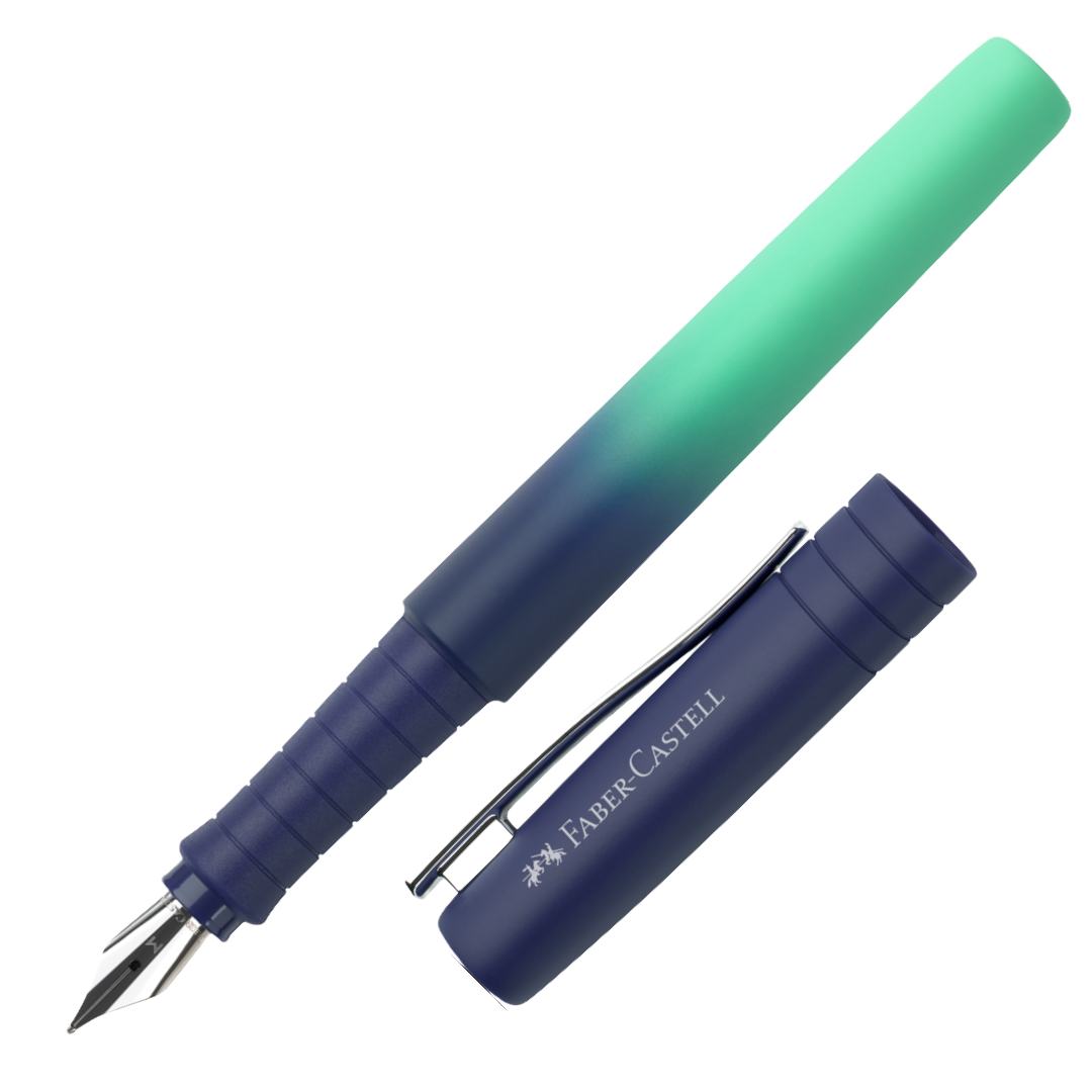 Faber-Castell Poly Fountain Pen Buzzing Blue Medium