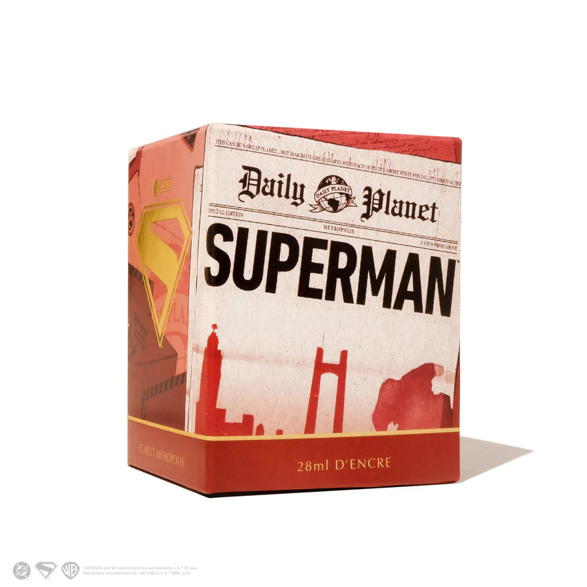 Ferris Wheel Press Superman Fountain Pen Ink 28ml Scarlet Metropolis