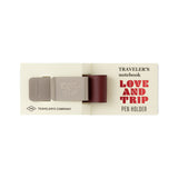TRAVELER'S COMPANY Pen Holder LOVE AND TRIP Red