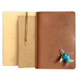 Chasing Threads Stitch World Travel Notebook Brown