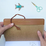 Chasing Threads Stitch World Travel Notebook Brown