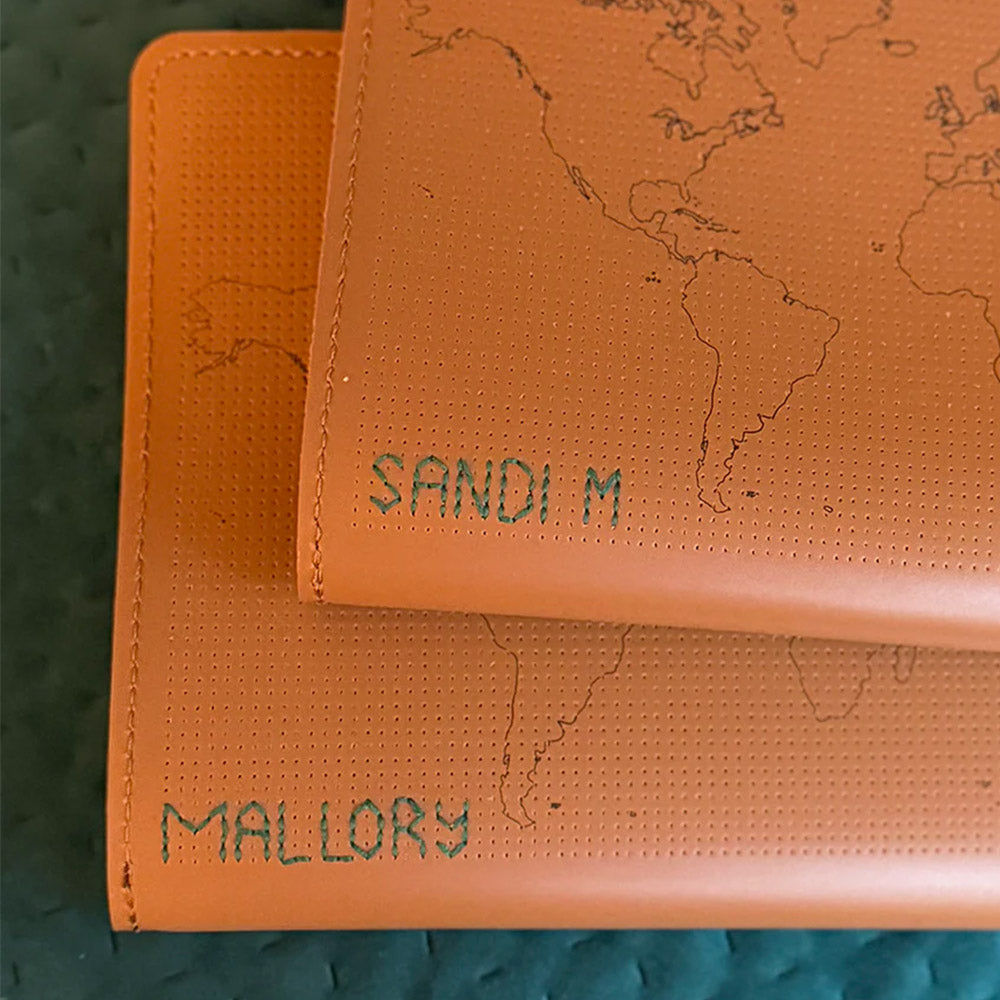 Chasing Threads Stitch World Travel Notebook Brown