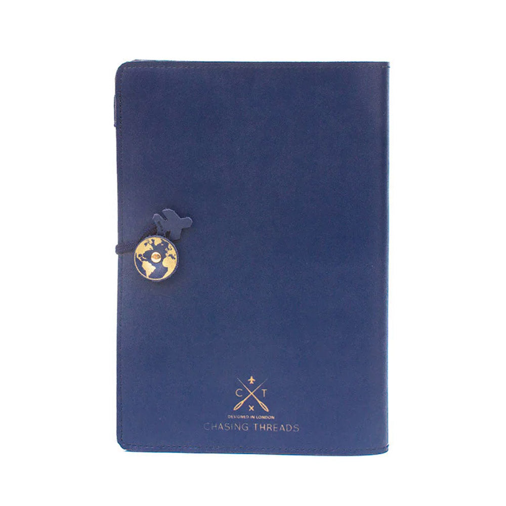 Chasing Threads Stitch World Travel Notebook Navy