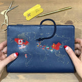 Chasing Threads Stitch World Travel Notebook Navy