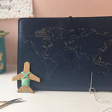 Chasing Threads Stitch World Travel Notebook Navy