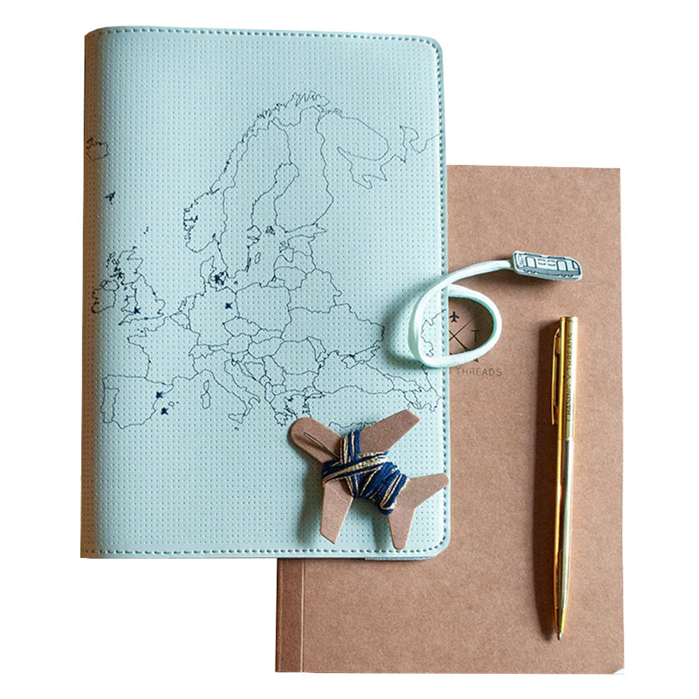 Chasing Threads Stitch Europe Travel Notebook Mint