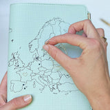 Chasing Threads Stitch Europe Travel Notebook Mint