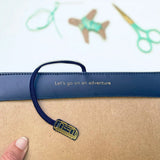Chasing Threads Stitch Europe Travel Notebook Navy