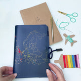 Chasing Threads Stitch Europe Travel Notebook Navy