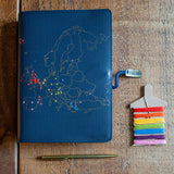 Chasing Threads Stitch Europe Travel Notebook Navy