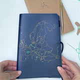 Chasing Threads Stitch Europe Travel Notebook Navy