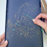 Chasing Threads Stitch Europe Travel Notebook Navy