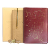 Chasing Threads Stitch USA Travel Notebook Maroon